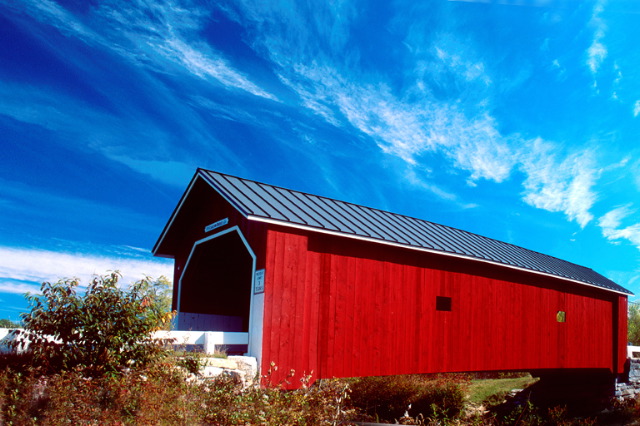 Eugene Lambert: Red Covered Bridge